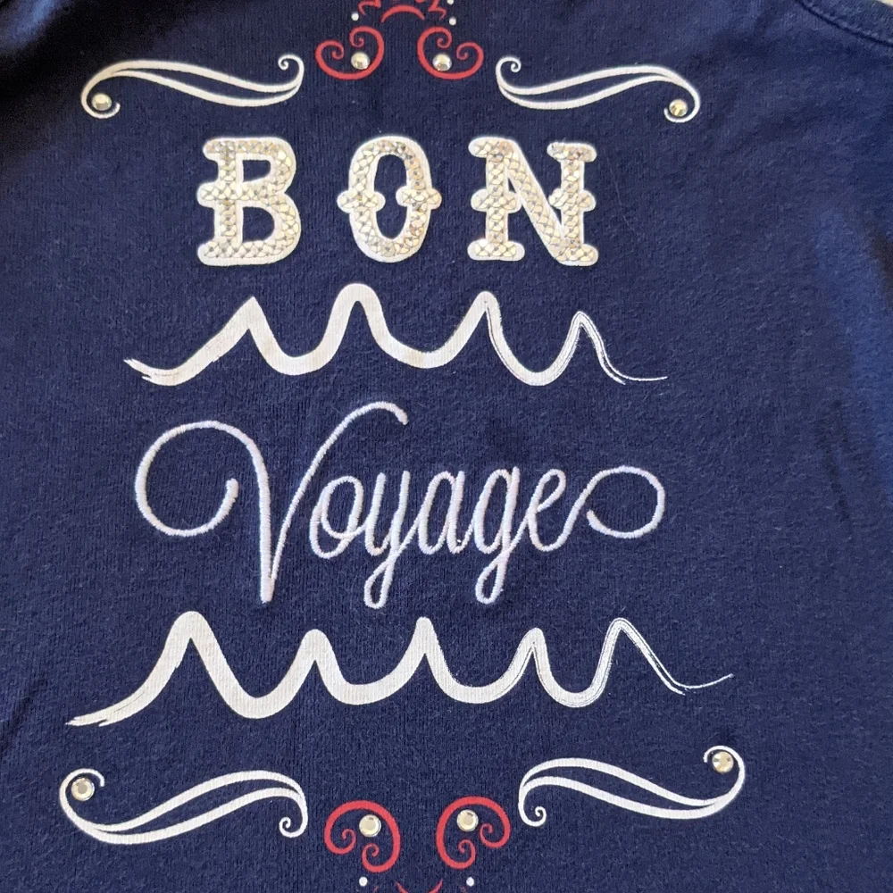 Gymboree Navy Nautical Tank Embellished 